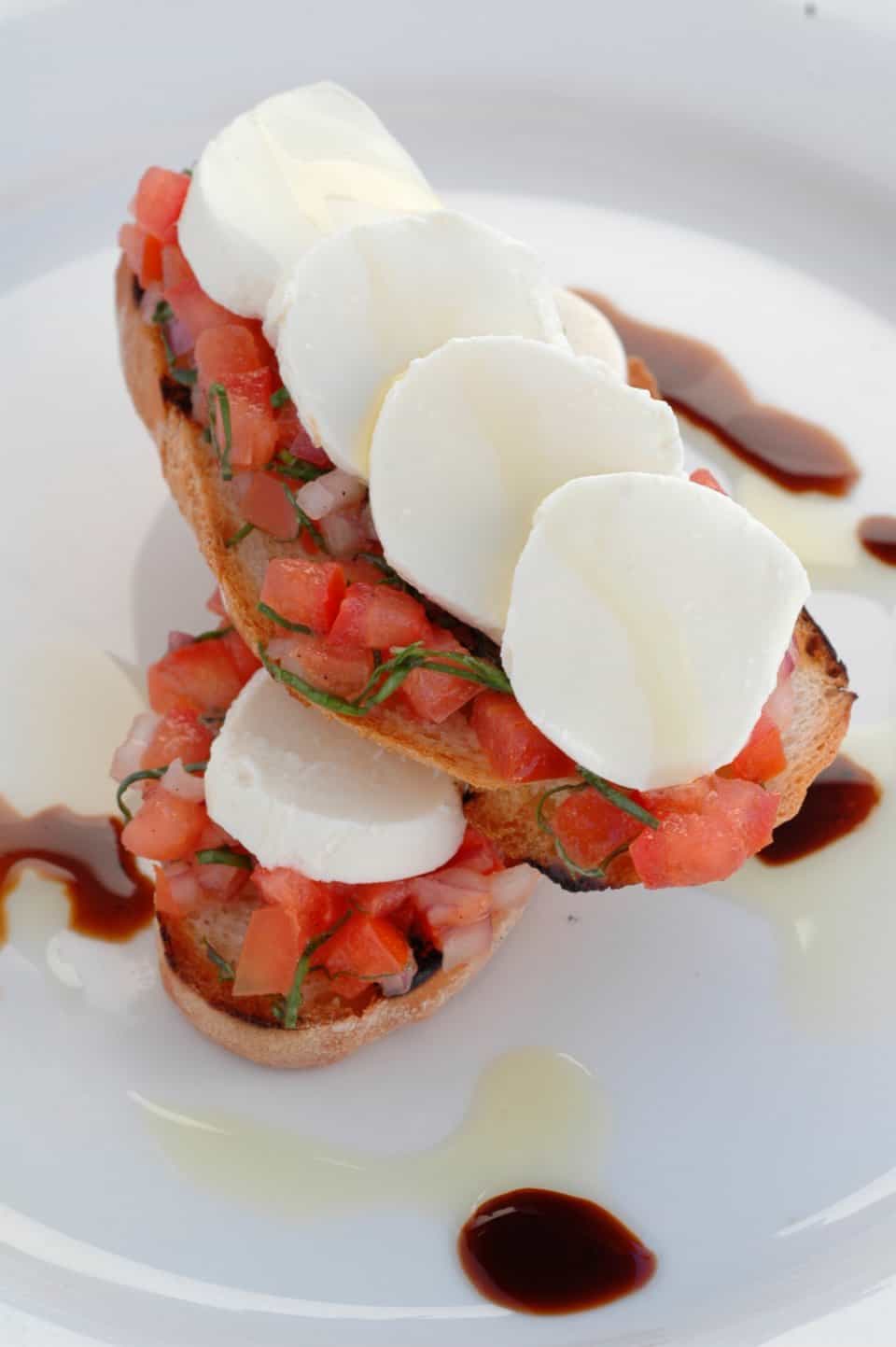 Tomato and Mozzarella di Buffalo Bruschetta