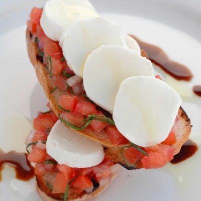 Tomato Mozzarella Bruschetta