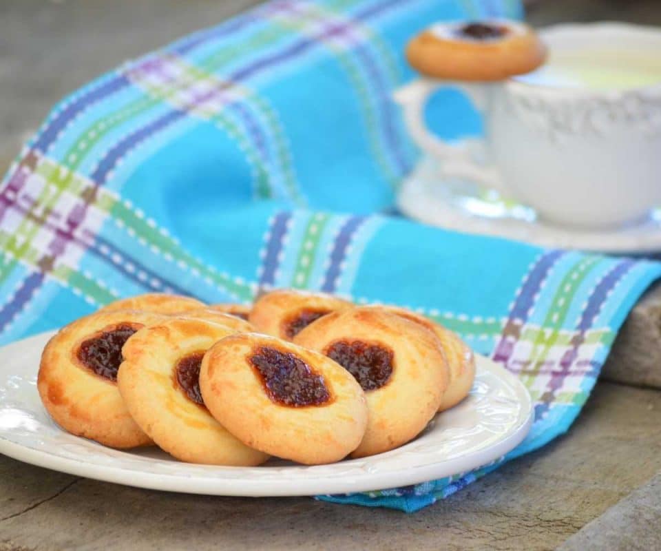 Apricot Jam Thumbprint Cookies