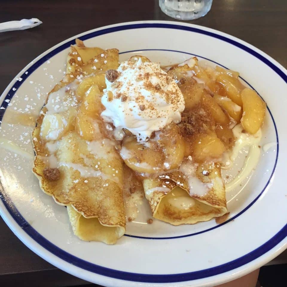 Apple Pancakes With Ice Cream