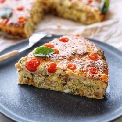 Baked Tomato and Chickpea Tortilla