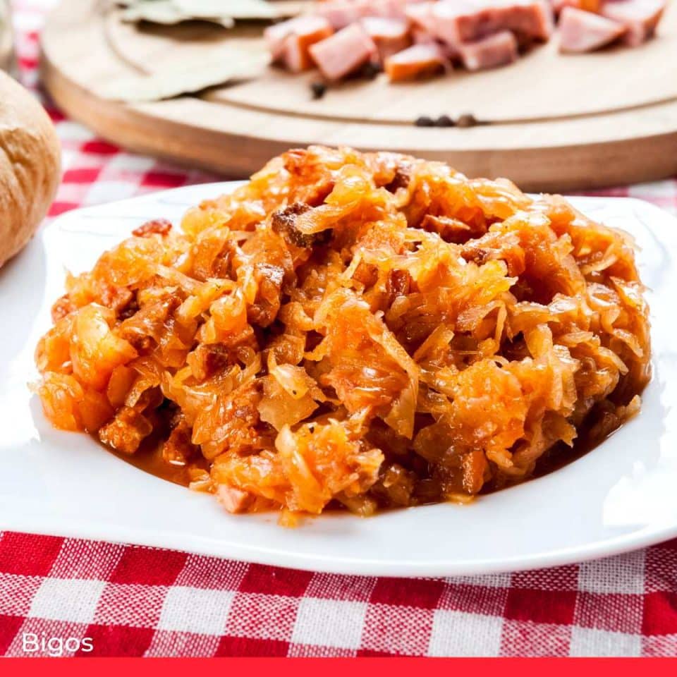 Polish sauerkraut or bigos