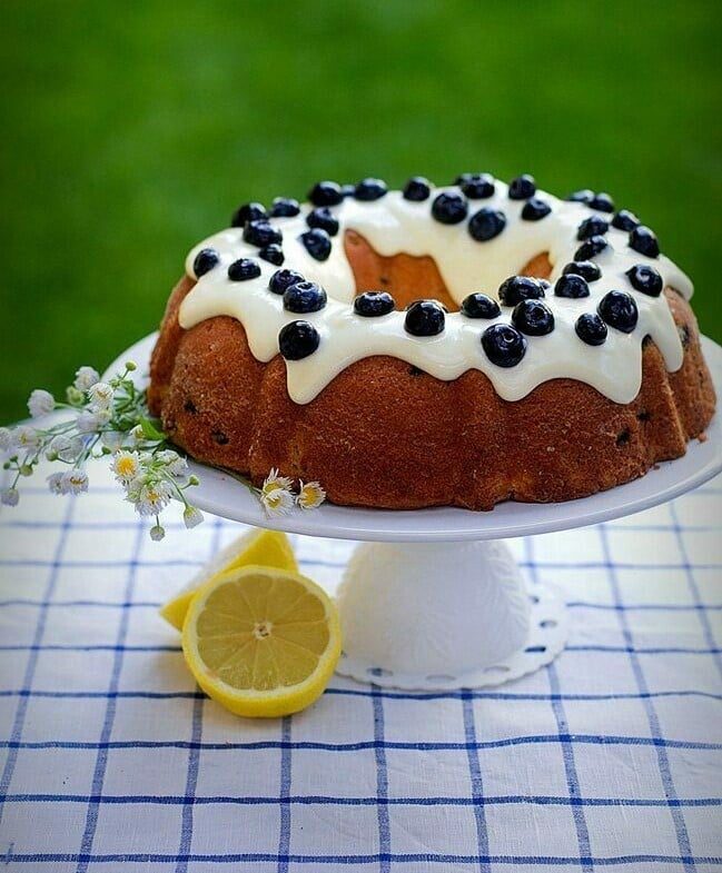 Blueberry and Lemon Bundt Cake