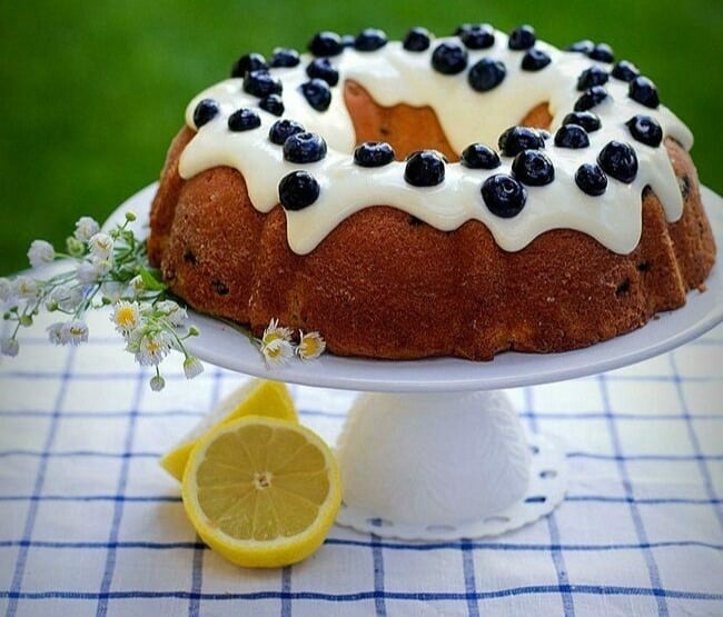 Blueberry and Lemon Bundt Cake