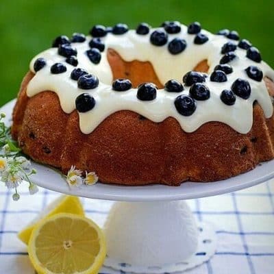 Blueberry and Lemon Bundt Cake