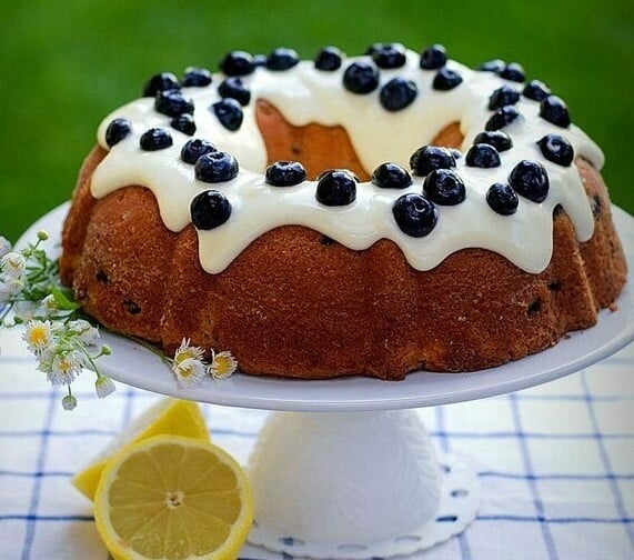 Blueberry and Lemon Bundt Cake