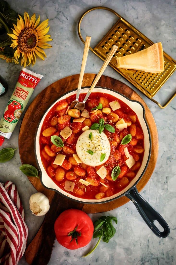 Burrata Gnocchi with Tomato Sauce