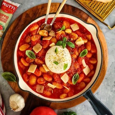 Burrata Gnocchi with Tomato Sauce