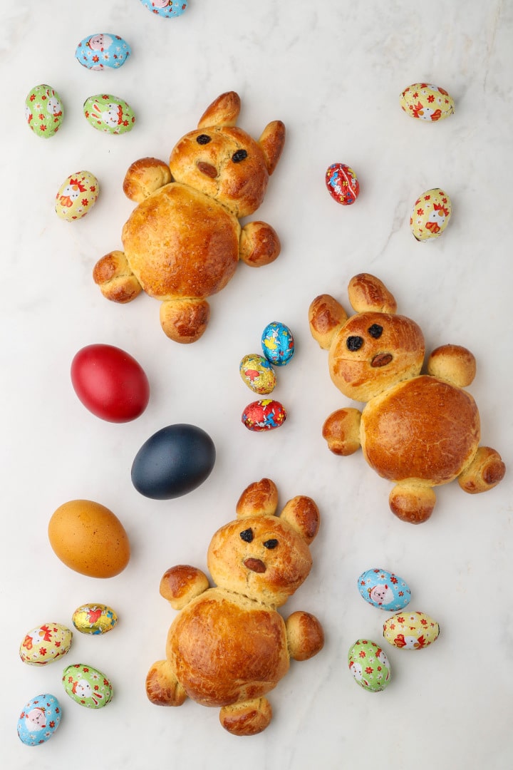 Greek Easter Bunny Bread