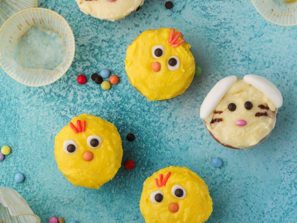 Easter Chick & Bunny Cupcakes