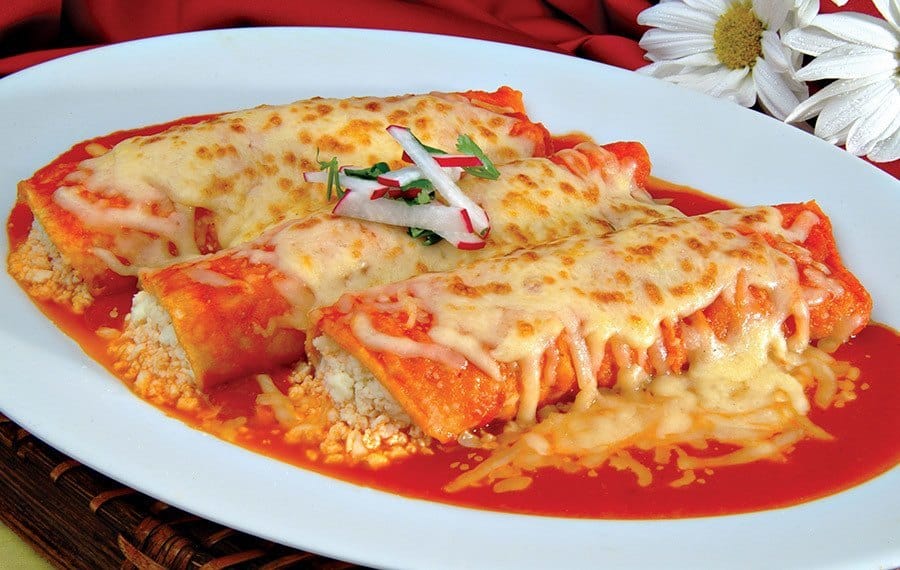 Enchiladas de queso estilo Chihuahua