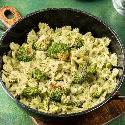 Farfalle with Broccoli Pesto