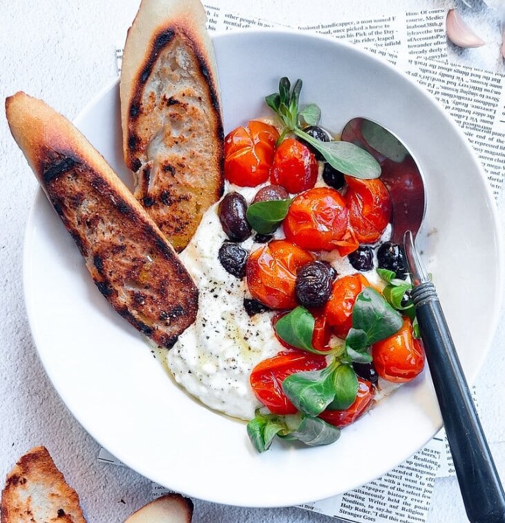 Feta Cheese Dip with Roasted Tomatoes