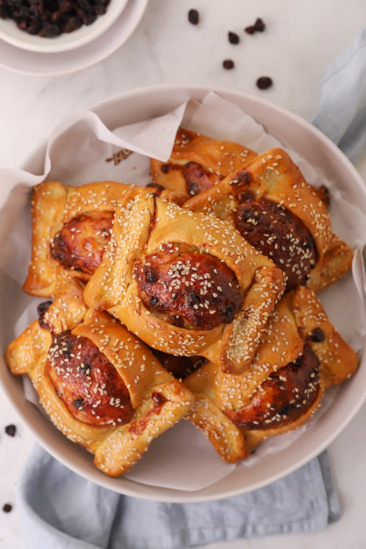 Flaounes: Cypriot Easter Cheese Bread