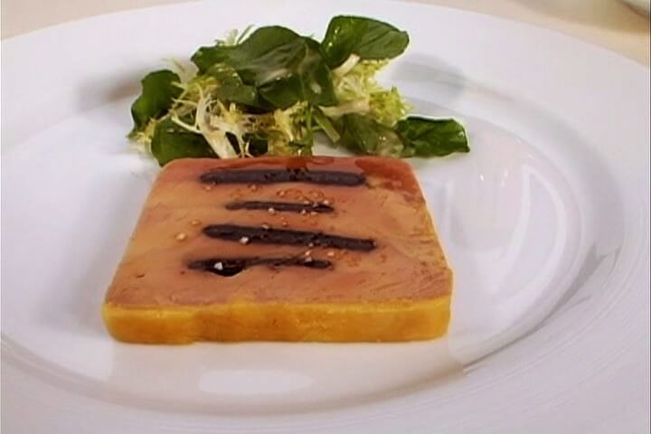 TERRINE OF FOIE GRAS, ALSACE VIEILLE PRUNE MARINATED BLACK MISSION FIGS