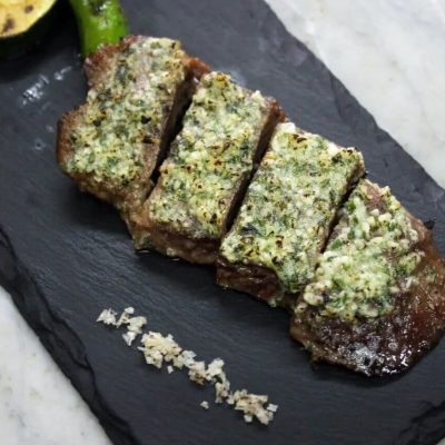 Grilled Beef Tongue with Garlic Butter & Shoyu