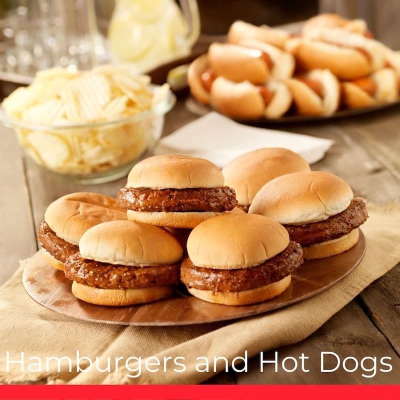 Hamburgers and Hot Dogs