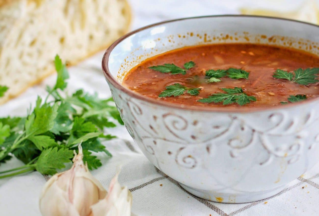 Harira: Moroccan Chickpea & Tomato Soup