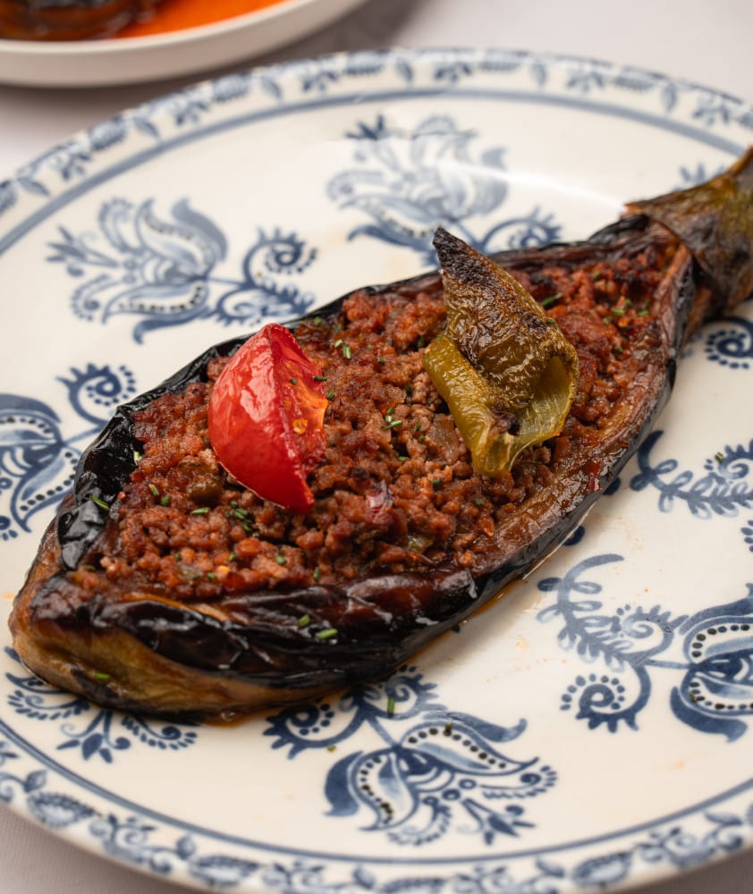 Karnıyarık on a plate