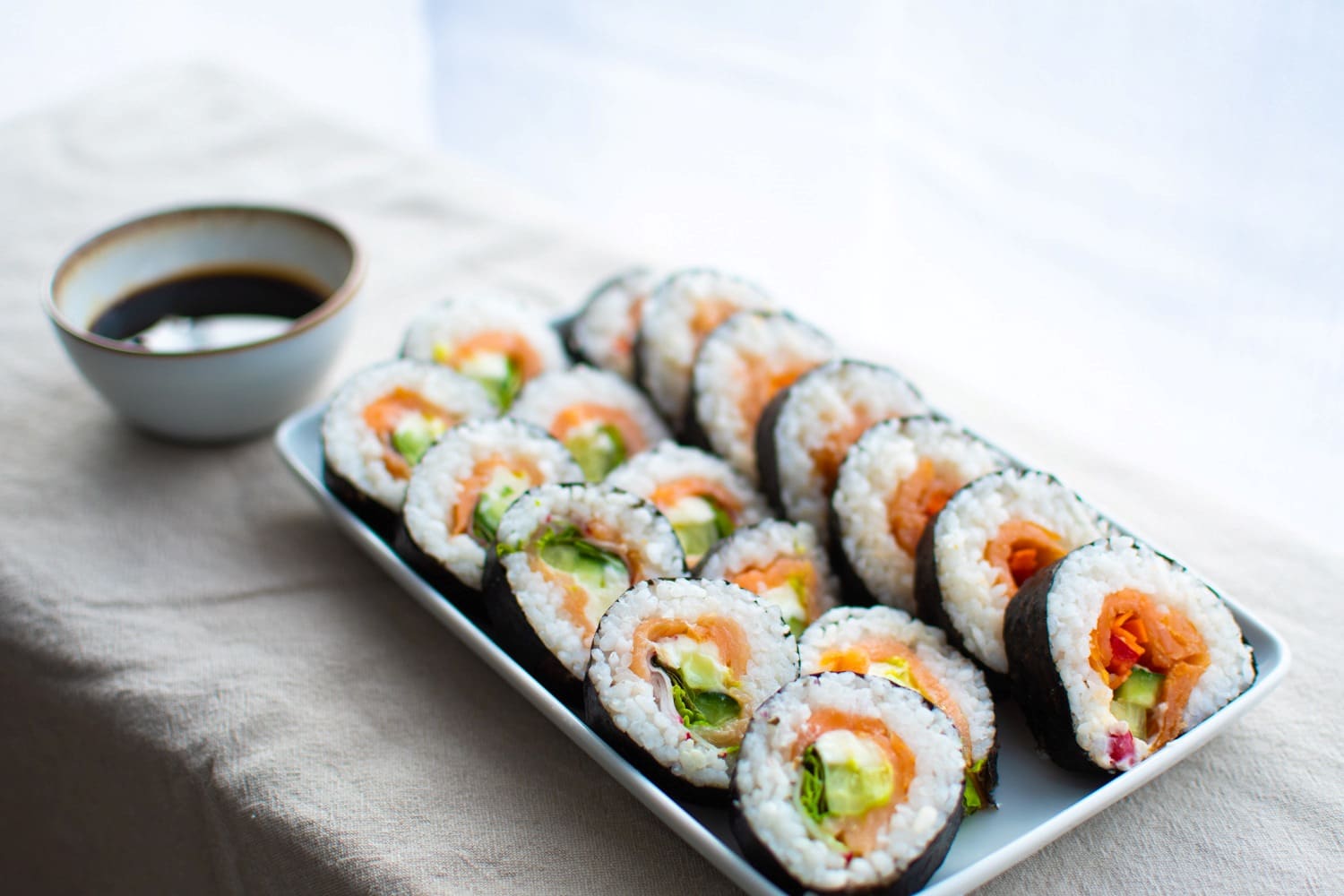 Kimbap with Smoked Salmon