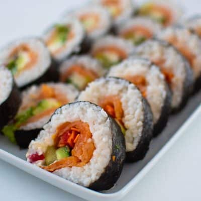 Kimbap with Smoked Salmon