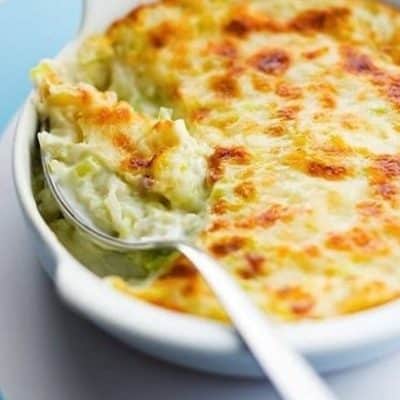 Leek Gratin with Lemon Béchamel