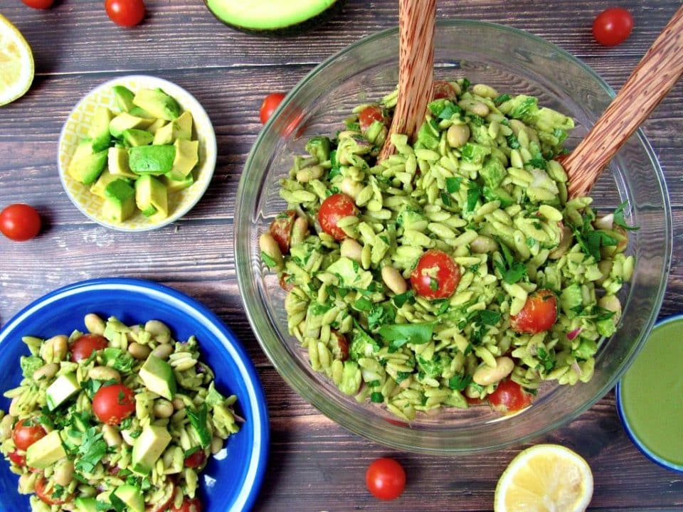 Lemon Basil Orzo Salad