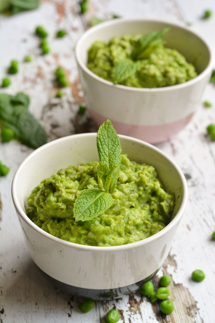 Creamy Mashed Peas with Mint