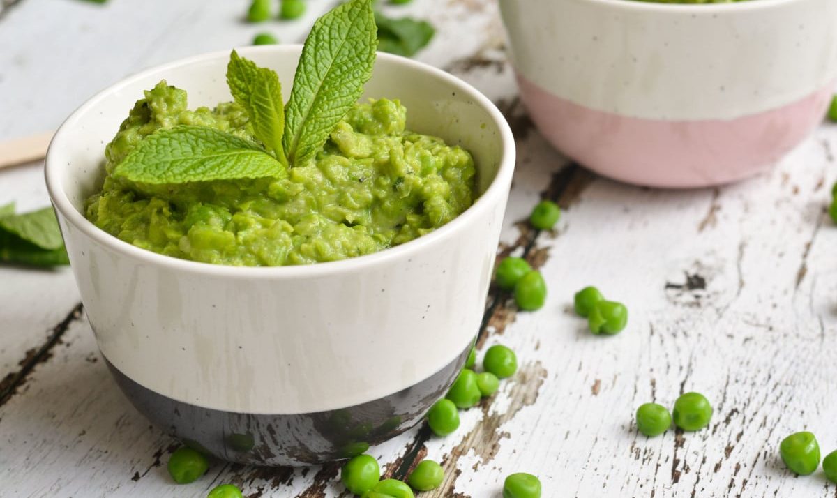 Creamy Mashed Peas with Mint