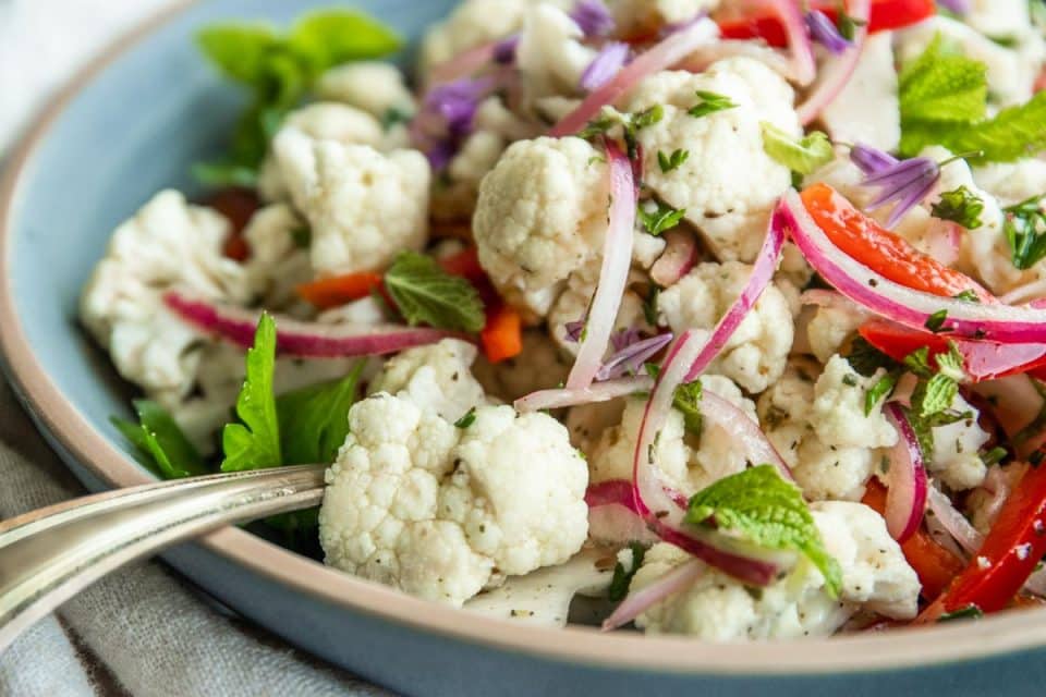 Mediterranean Cauliflower Salad