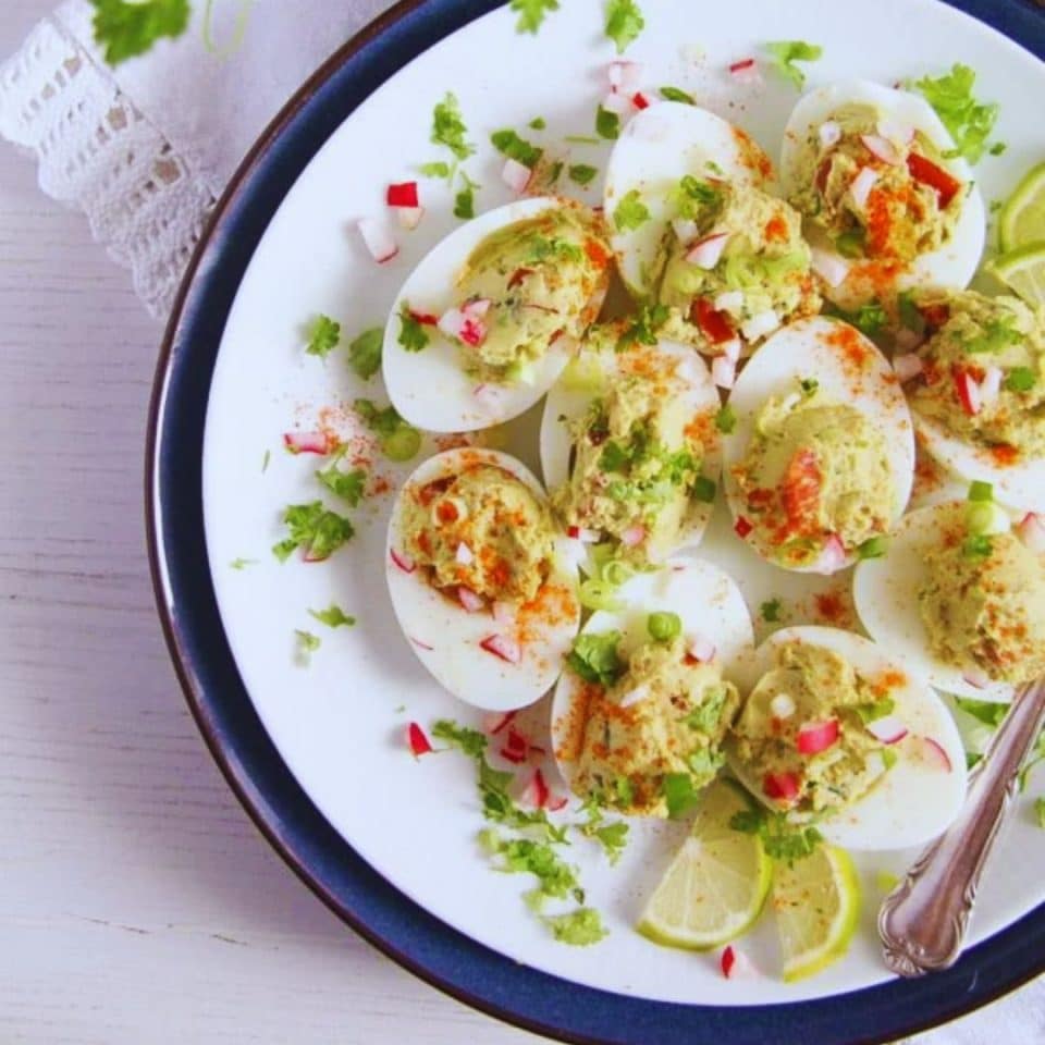 Mexican Deviled Eggs with Avocado