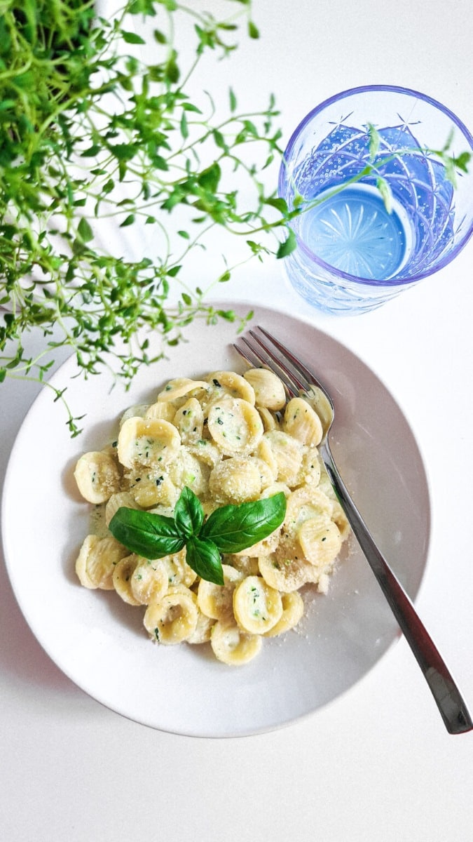 Creamy Zucchini Orecchiette