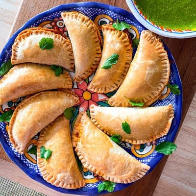 Oxtail Empanadas with Chimichurri Sauce