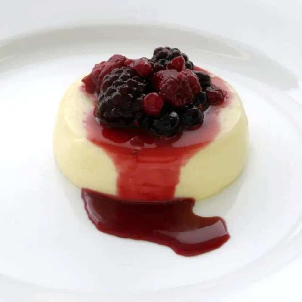 Panna Cotta with New Season Berry Compote