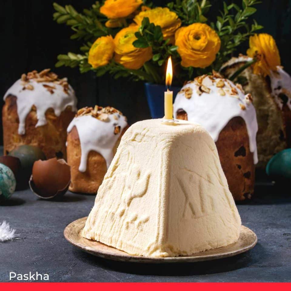 Paskha (sweet cottage cheese)