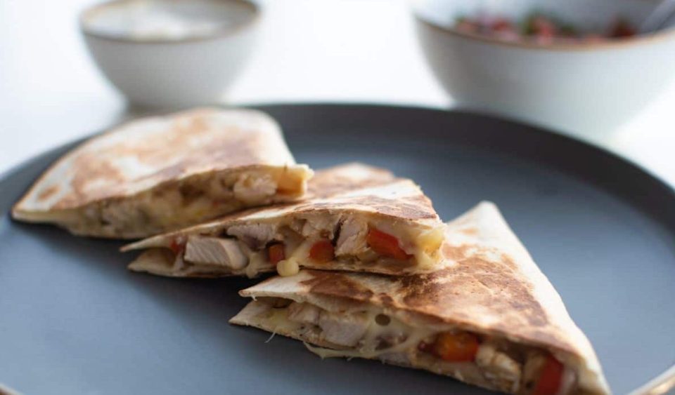 Pico de Gallo Chicken Quesadillas