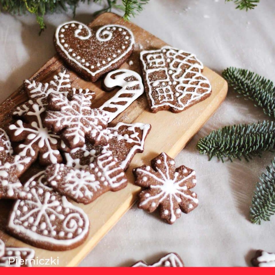 Pierniczki or gingerbread cookies