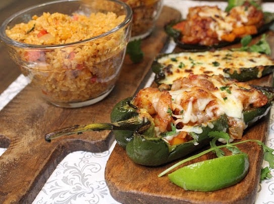 Poblano Pepper Stuffed with Seafood