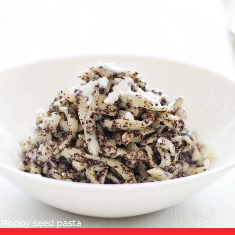 Poppy seed pasta