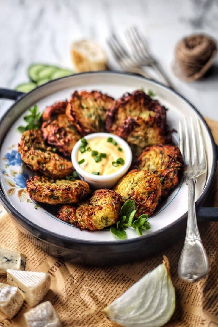 Crispy, Cheesy Potato Fritters