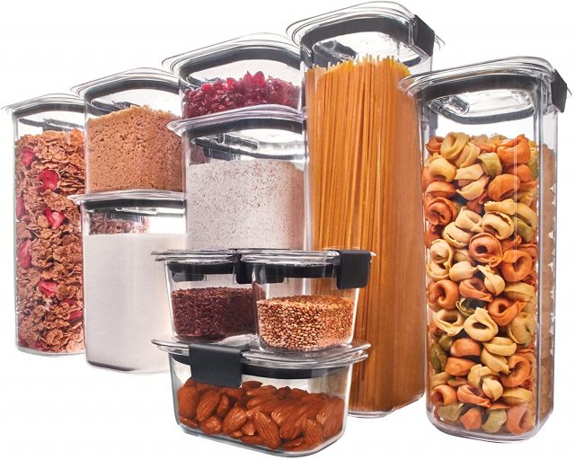 Rubbermaid Brilliance Pantry Organization & Food Storage Containers with Airtight Lids