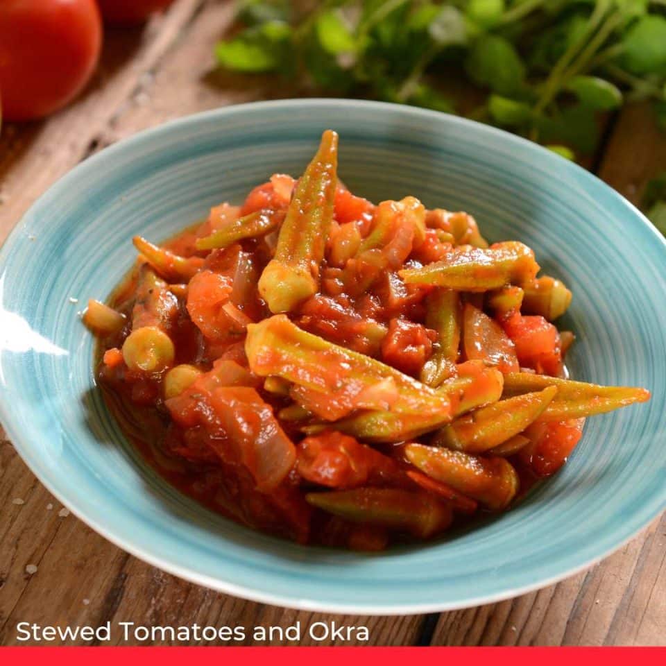 Stewed Tomatoes and Okra