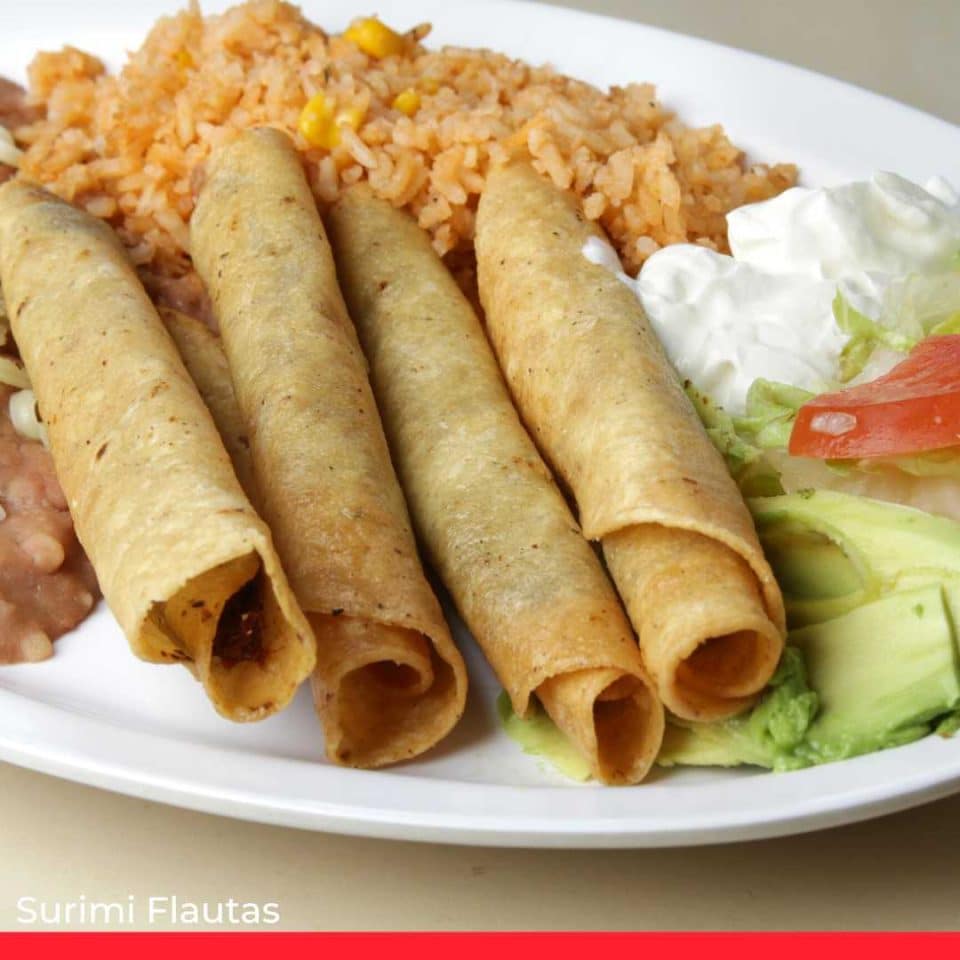 Surimi Flautas and/or Hibiscus Flautas