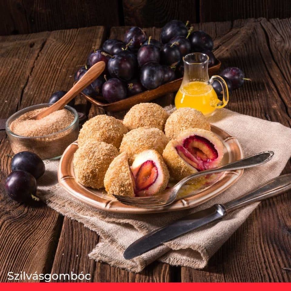 Szilvásgombóc (Sweet Plum Dumplings)