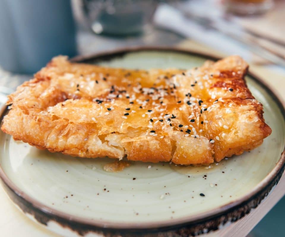 Traditional Greek Fried Cheese (Saganaki)