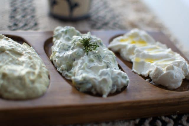 Vegetable Chips with Yogurt Sauces