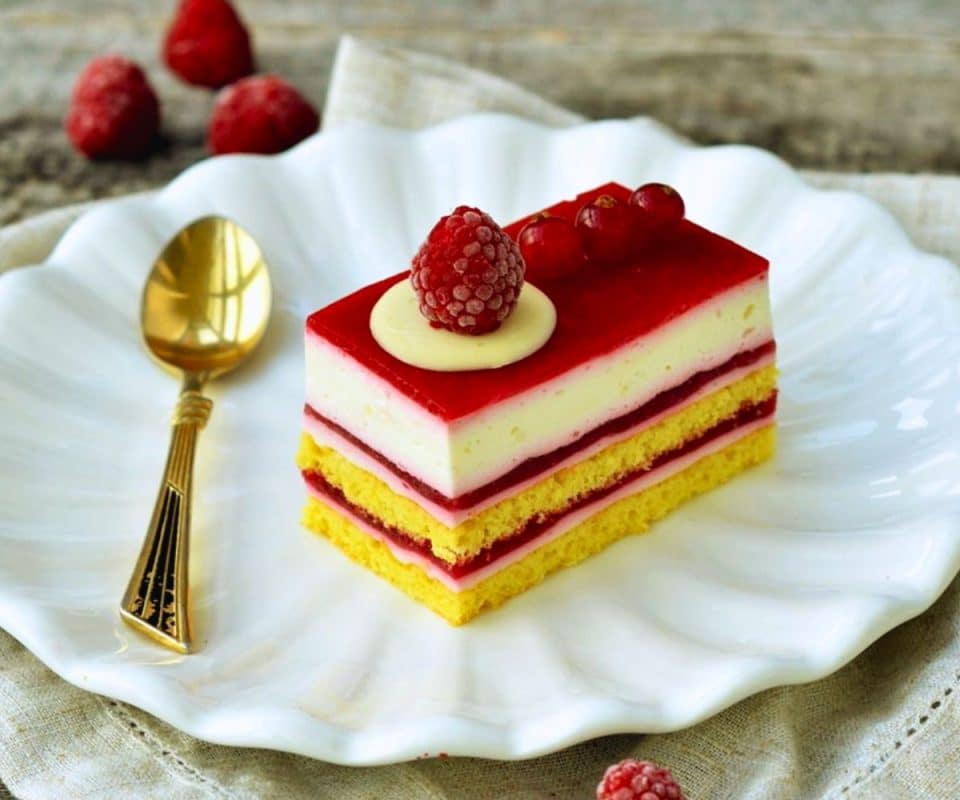 White Chocolate Raspberry Cake