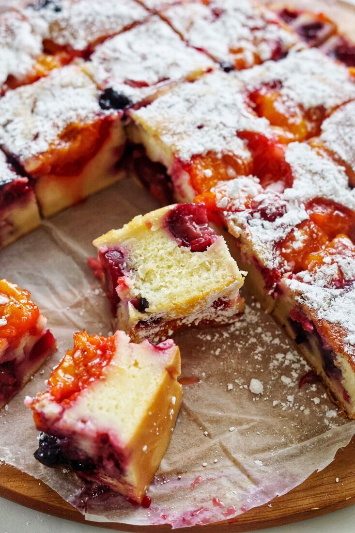 Summer Fruit Cake with Yogurt