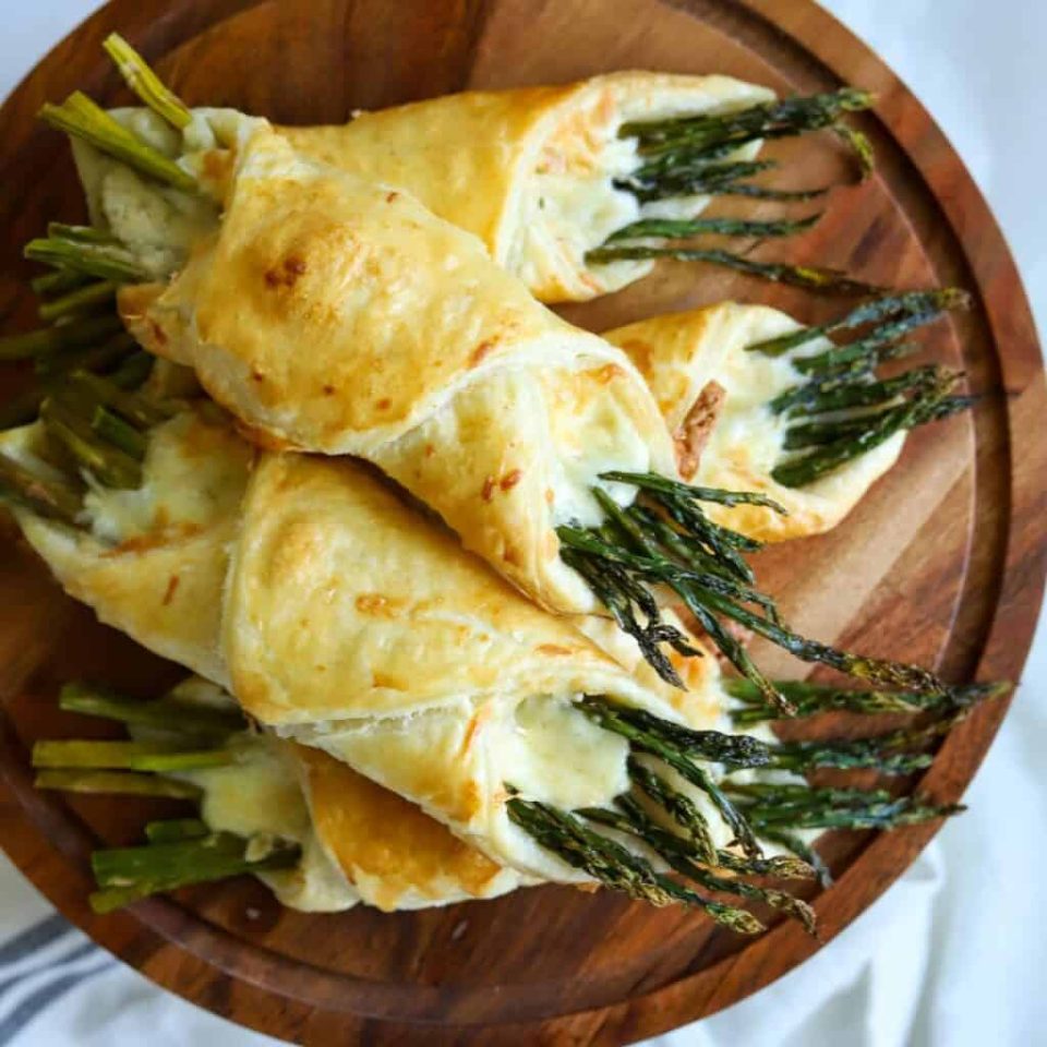 asparagus wrapped puff pastry