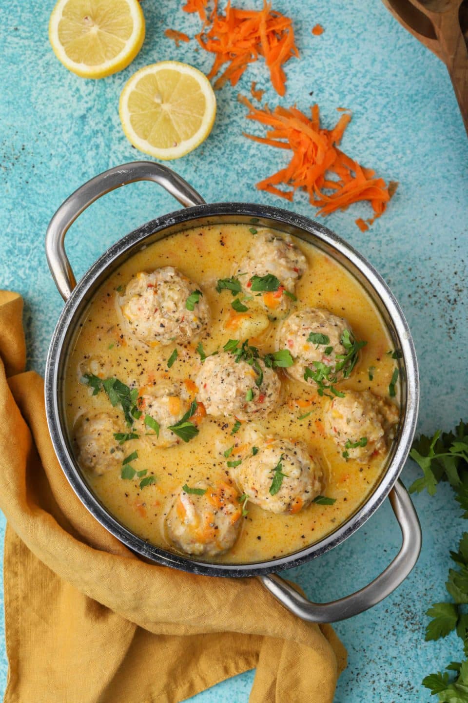 Greek Meatball soup